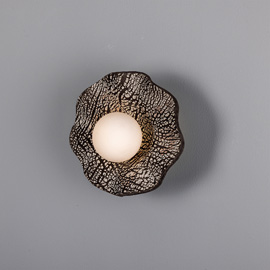 Rivale Black Clay IP44 Wall Light